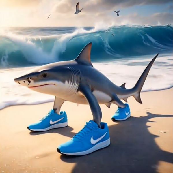 トララレロトラララ　NIKE サメ